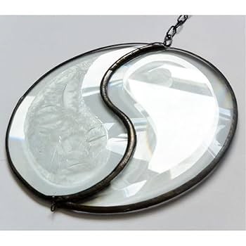 mosaik verglasung/ステンドグラス/インヤン/16cm/ドイツ製 Amazon.co.jp: ドイツ買付mosaik verglasungステンドグラス