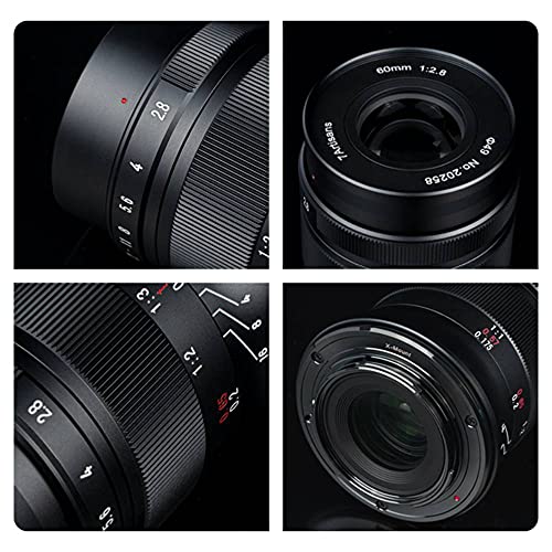 7Artisans 60Mm F2.8 Mark Ii Macro Manual Focus Camera Lens Aps-C Mirrorless Camera Lens For Sony E Mount Cameras Like A7 A7Ii A7Rii A7S A7Sii A6300 A6000 A5100 Ex-3 Nex-3N Nex-3R Nex-F3K Nex-5 Nex-5N #TOP6