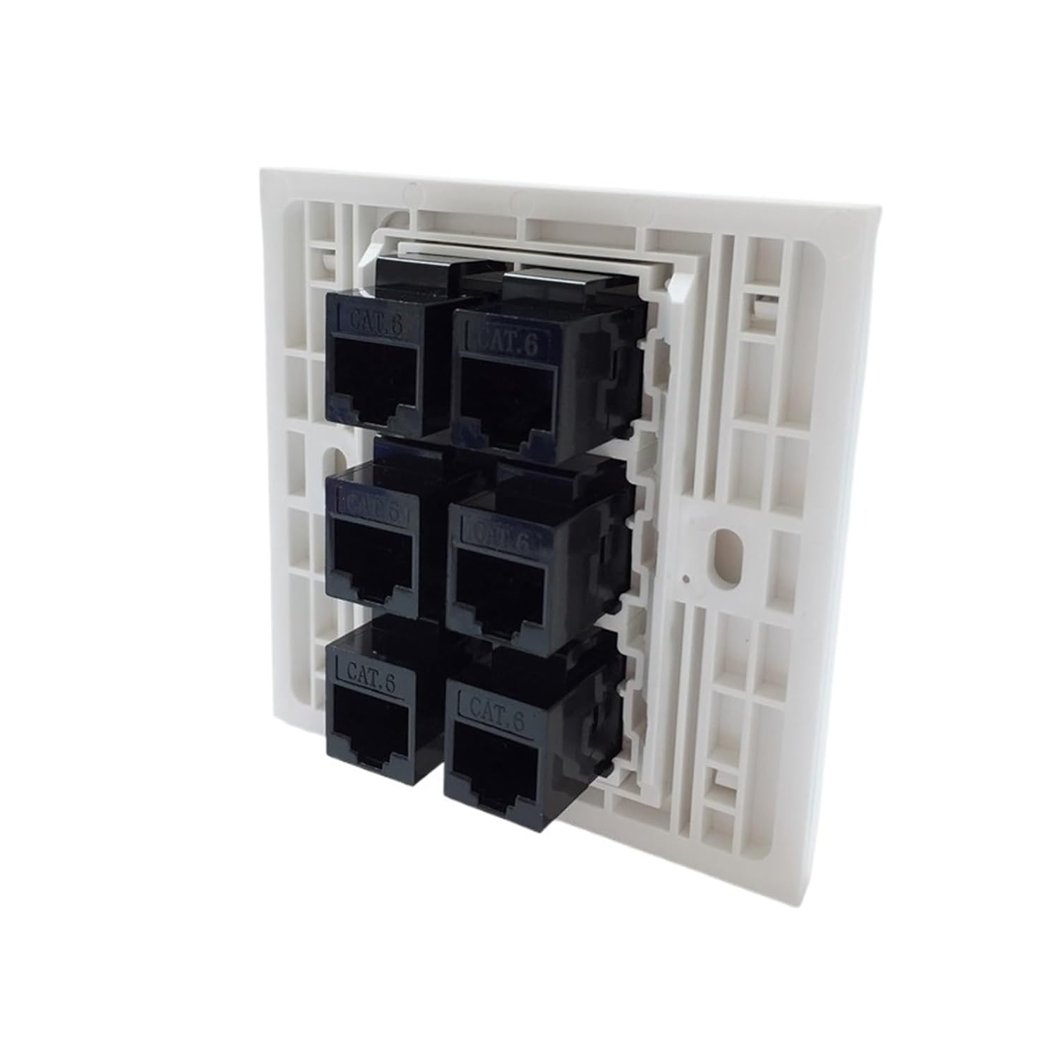 6-Port RJ45 5e 6-Port Female to Female Panel Jack(CAT6 RJ45)