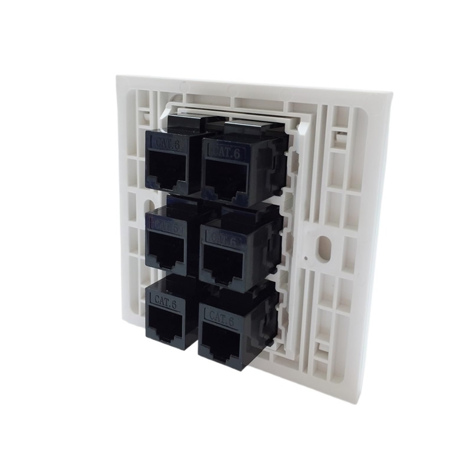 Jack da pannello femmina-femmina a 6 porte RJ45 5e a 6 porte(CAT6 RJ45)