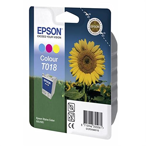 Epson T0184 cartouche d'encre couleur originale pour éviter les traces et buse bouchée