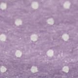  Russo Tessuti Tessuto Pannolenci Panno Lenci Fantasia Pois Punto Spillo Bianco 50 x 85 cm-Viola