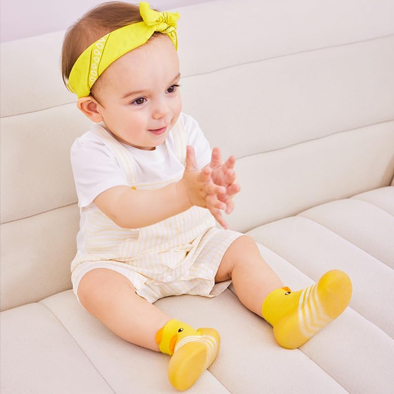 Baby Non Slip Socks Shoes Toddler Girls Boys First Walking Shoes Infant Indoor Floor Slipper Sneakers 2 Pairs - Image 6