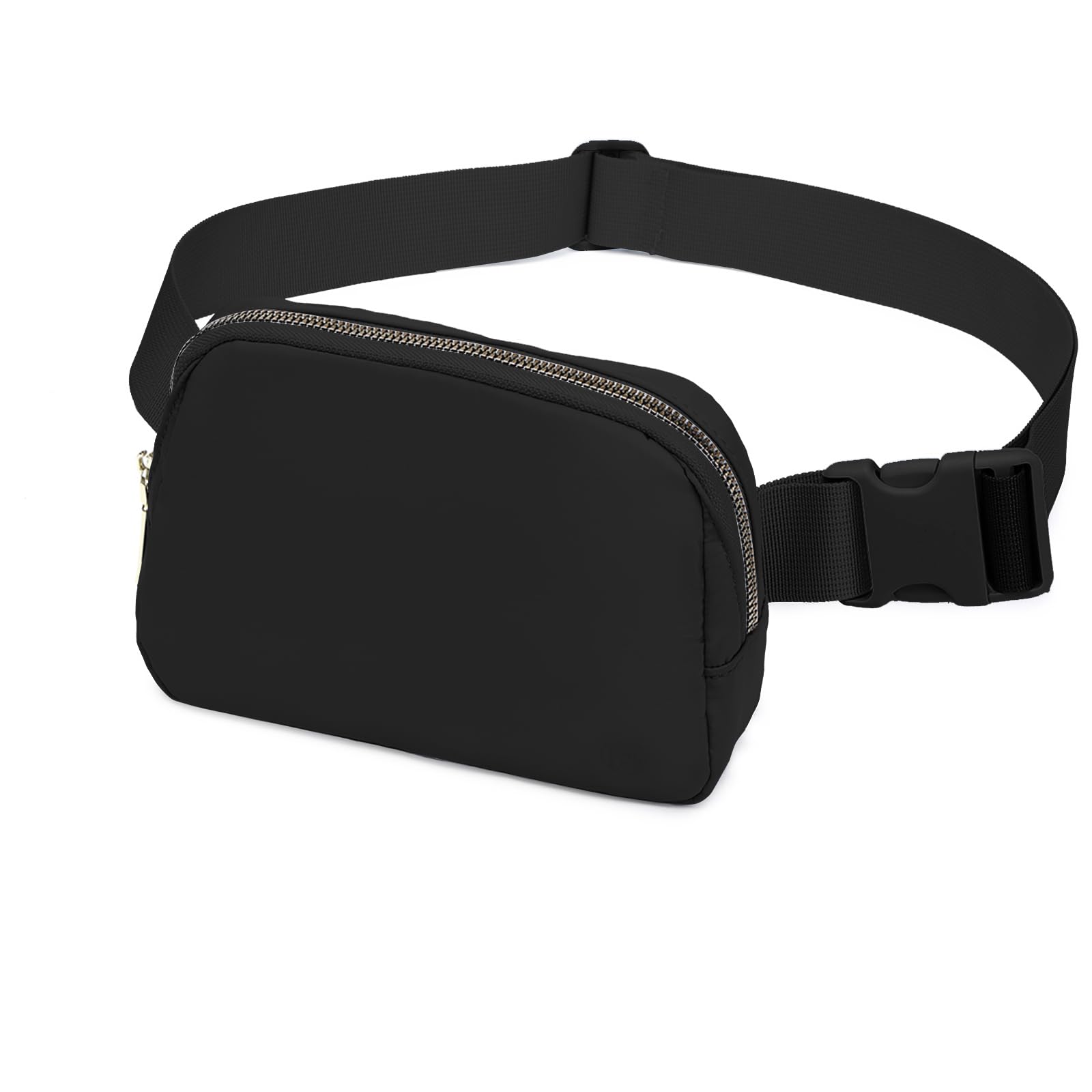 Miss Lulu Bum Bag dla kobiet Bumbag Fanny Pack modne saszetki na pas torby, Czarny, standard size, współczesny