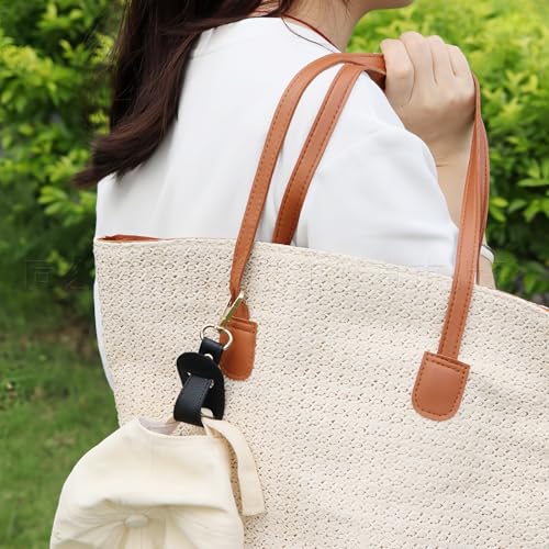 Hat Clip for Travel on Bag, Travel PU Leather Hat Clip, Beach Hat Clip, for Hands-Free Bag, Backpack, and Hiking Gear Clip-on Holder Strap for Baseball, Ponytail, Snapback Caps (2 Pcs)4