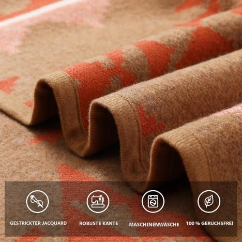 ACUSHLA Campingdecke aus Merinowolle, warm, dick, waschbar, großer Überwurf, ideal für Outdoor-Camping, alle Jahreszeiten… – Ansicht 6