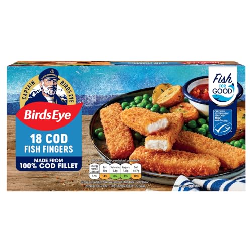 Birds Eye 18 Cod Fish Fingers 504g (Frozen)