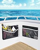 PLOZANO Boat Storage Accessories, 2PCS Closable PVC Reflective Self-Adhesive...