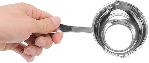 Miniatura 8 de Zerodis Olla calentadora de mantequilla, olla de acero inoxidable para derretir mantequilla, calentador de leche, olla de café turco, salsa pequeña