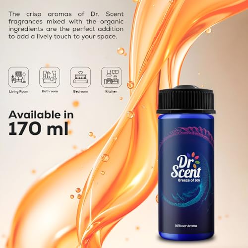 Dr Scent Diffuseur d'ambre et d'ambre en bois de patchouli, ambre et vanilla, 170 ml – vue 2