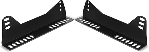 Miniatura 4 de JY PERFORMANCE Soportes de montaje universales para asientos de cubo compatibles con asientos de carrera, color negro (paquete de 2)