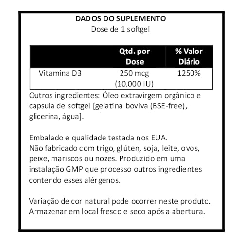 NOW Foods Vitamina D-3 240 Softgels Importado