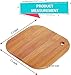 Home Mini Cutting Board Small Fruit Cutting Board Solid Bamboo Wood Board for Baby Infant dormitoryＩSet of 2