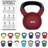 MSPORTS Kettlebell Professionale 30 kg | Ghisa Revestimento in Neoprene | incl. Workout PDF |...