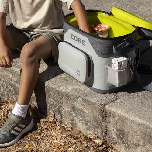 CORE Magnetic Leak Proof 18 Can Soft Cooler with Waterproof Zipper | Insulated Bag Portable Ice Chest Box | Best Soft Cooler for Food & Beverages for Tailgating, Car Camping, and Family Beach Picnics by CORE - Image 9