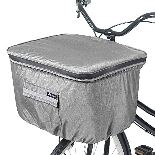 AETONYX アエトニクス 自転車 前かごカバー ワイド 大きめ 大型カゴ用 防水 2段式 AX-730 大型/プリントグレー（大型カゴ対応）レインカバー AX-715の商品画像（Amazon）