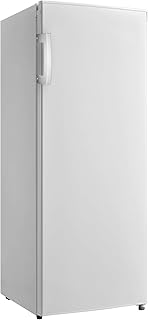 Igenix IGTL055W Freestanding Tall Larder Fridge, 4 Adjustable Glass Shelves, 1 Salad Drawer, Reversible Door, 230 Litre Capacity, 55 cm Wide, White