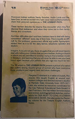 The Lesbian Path 0912216204 Book Cover