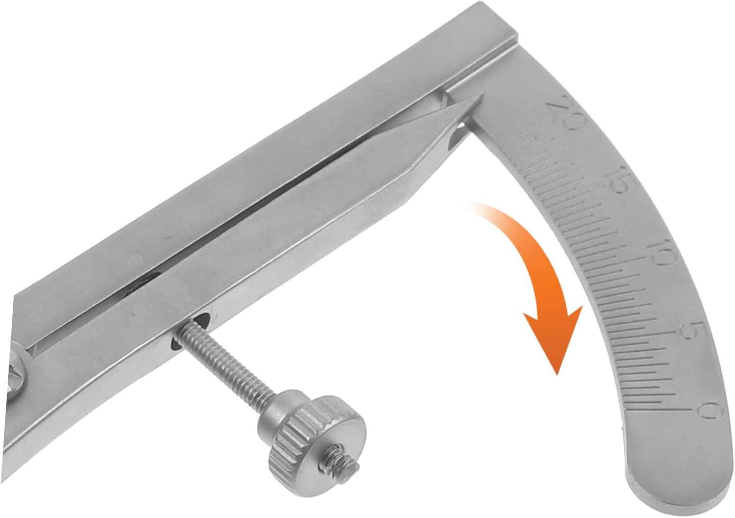 Didiseaon Stainless Steel Measurement Ruler for Accurate Eye Gauge for Cosmetic Procedures and Use Design Steel Screw Bending