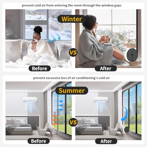 Image of Weather Stripping Tape for Door,High Density CR,2 in x 1 /4 in x 13Ft