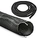 PetCable Cover from Newfangle - 9 feet of durable polyester-braid sleeves, protect cord and cable from pets, easy install, non-toxic, odorless, flame resistant, safe around small children and pets.
