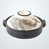 佐治陶器 萬古焼 黒鯨8号鍋 土鍋 日本製 24-816 2400ml