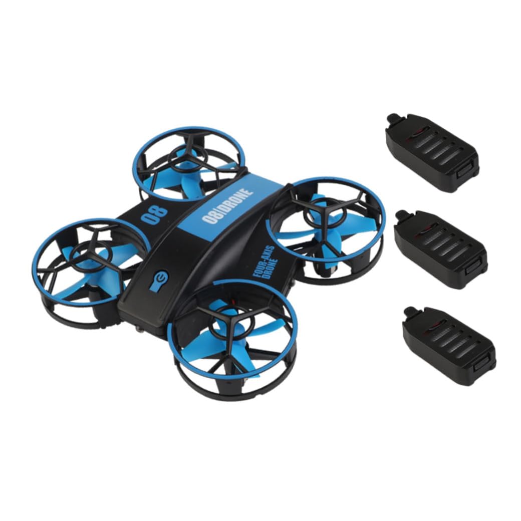 Toyvian 2pezzi Mini Quadcopter Drone Con Luce Di Navigazione Controllo Remoto Facile Da Usare Per Principianti Automatico e Stabilizzazione Include Batterie Giocattolo Elettronico Per