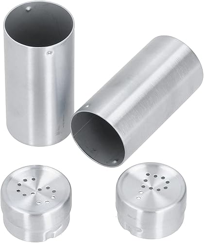 Miniatura 9 de 2 tarros de especias de acero inoxidable para condimentos, sal y pimienta, herramienta de cocina (acero inoxidable, color primario (SP dos))