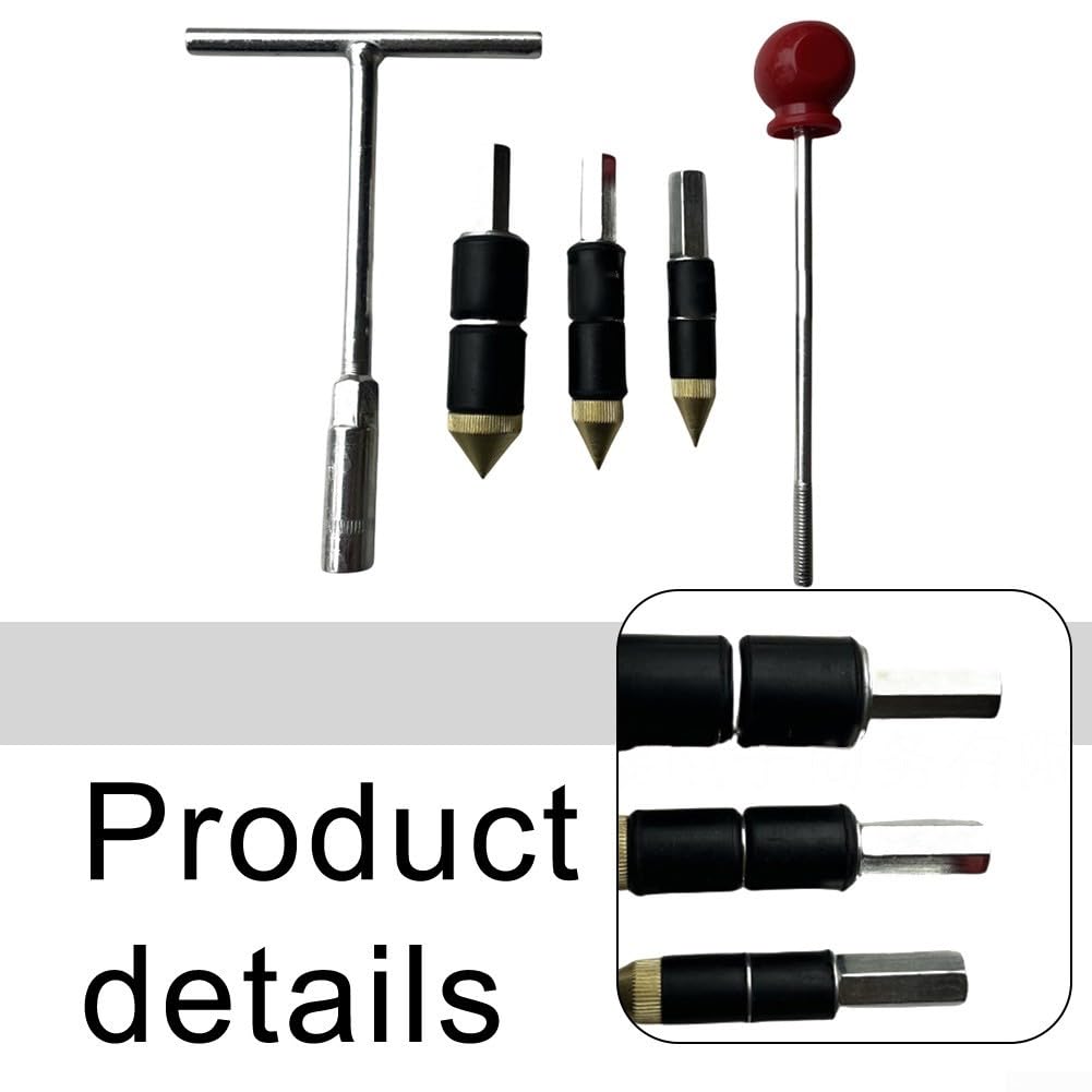 Set di 5 perni di arresto dell'acqua a caldo per la riparazione di perdite di tubi di cucina e bagno, con struttura in acciaio inox, per interni ed esterni (A)