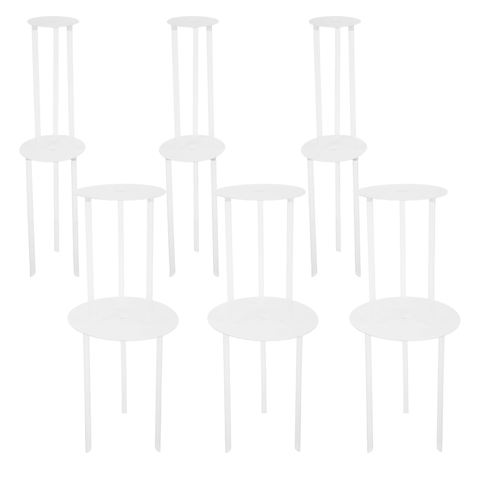 12pezzi Supporto Per Torte in Inossidabile Distanziatori Per Torta Impilamento Per Costruzione Dolci Separatore Per Torte Sottotorte