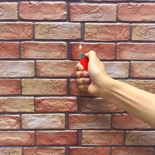 Pegatinas de pared ladrillo 3D paneles autoadhesivos y papel tapiz extraíble DIY 7