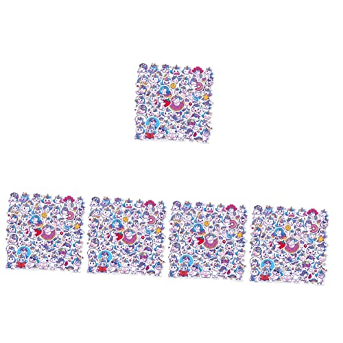 Besportble 500 Pcs Decorations Stickers Notebooks Adhesive Pon- Guitar Baby Bike Laptops Lovely Party Hydroflask Bottle Favor Sealing Kawaii Waterproofs Scrapbook Cartoon Car Envelope #TOP12