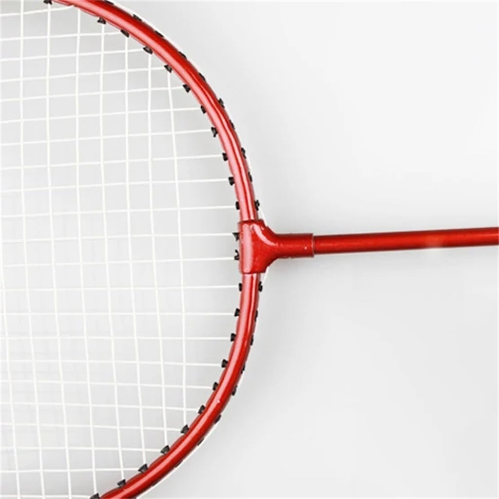 Ferro-alloy Badminton Racket Bag with 6 Free BallsPlastic Racket Convenient