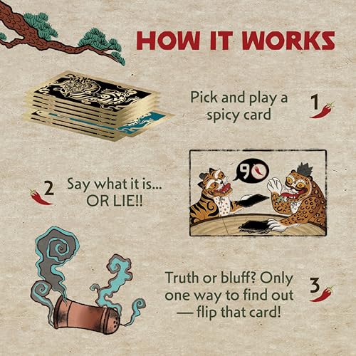 Image of Spicy: Strategy Card Game | Bluffing Game for 2-6 Players | Ages 10+ | Average Playtime 15 Minutes