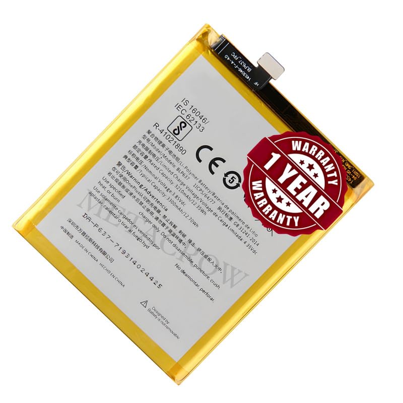 Image of Original BLP637 Battery Compatible for OnePlus 5T (A5010)- (3300mAh) - 1 Year Warranty BC460