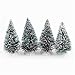 Price comparison product image Fellibay Christmas Tree Decorations Xmas Trees Artificial Snowflakes Ornaments Green Xmas Table Tree Decor for Chrismas Party Decoration DIY Craft 4Pcs