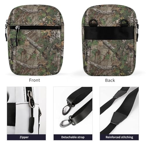 Camouflage Trees Mini Crossbody Bag Anti-Theft Side Shoulder Bags Messenger Bag Unisex3