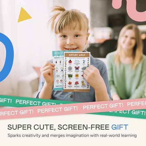 Image of Tiny Expressions Kids Imaginative Play Notepads - 40 Pages Order-Taking Soda & Cookie Shop Notepad & 40 Pages for Nature Walk Scavenger Hunt - Imaginative Role Play, Pretend Play Notepads