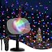 Snowfall LED Light Projector, Christmas Rotating Snowflake Projector Lamp with Remote Control, IP65 Waterproof White Snow for Decoration Lighting on Halloween Holiday Birthday Wedding Party