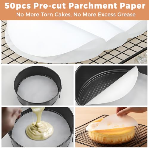 Molgree Springform Pan 9 Inch Spring Form Pan for Cheesecake with Protector - image 8