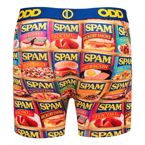 Odd Sox Men's Gift Idea Novelty Underwear Boxer Briefs, Spam Flavors2
