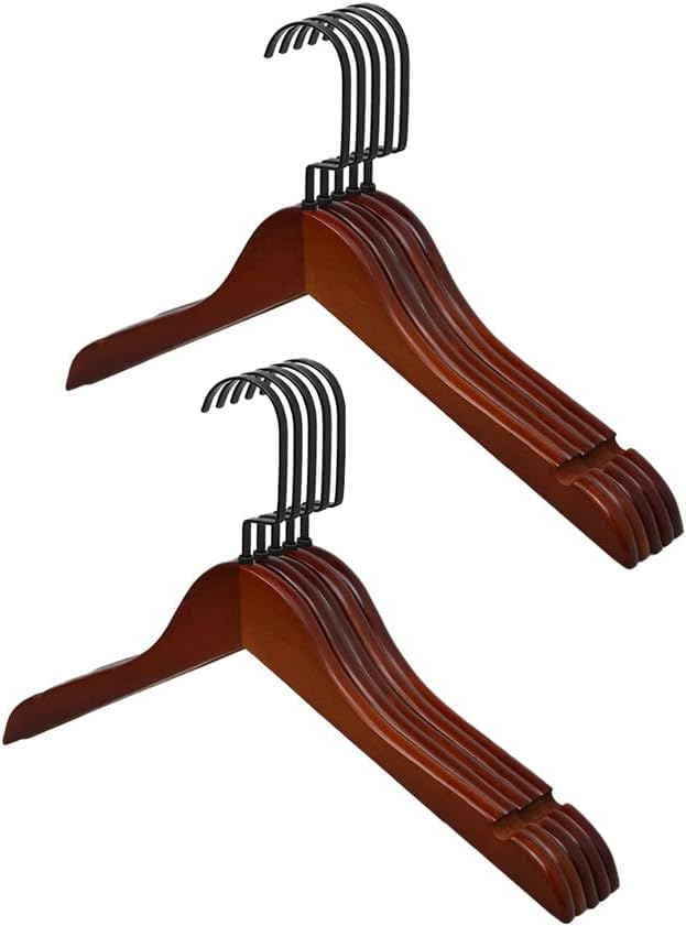 Space Saving Hangers Non Slip Clothes Hangers Baby Hangers for Clothes 10 Pack Wooden Durable Coat Hangers Hangers Coat,B