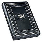 KJV Holy Bible, Giant Print Full-size Faux Leather w/Thumb Index & Ribbon Marker, Red Letter Edition, King James Version, Black, Zipper Closure (KJV Full Size GP Editions)