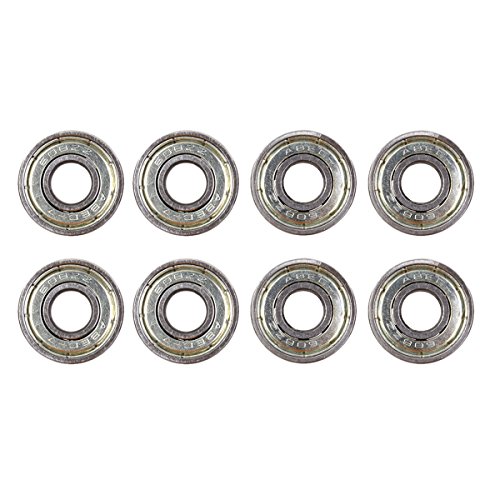 Natuworld 8/16/24pcs Both side Shielded 608 ZZ ABEC-7 Carbon Steel Bearings for Skateboards,Inline Skate, Scooter, Rollerblade