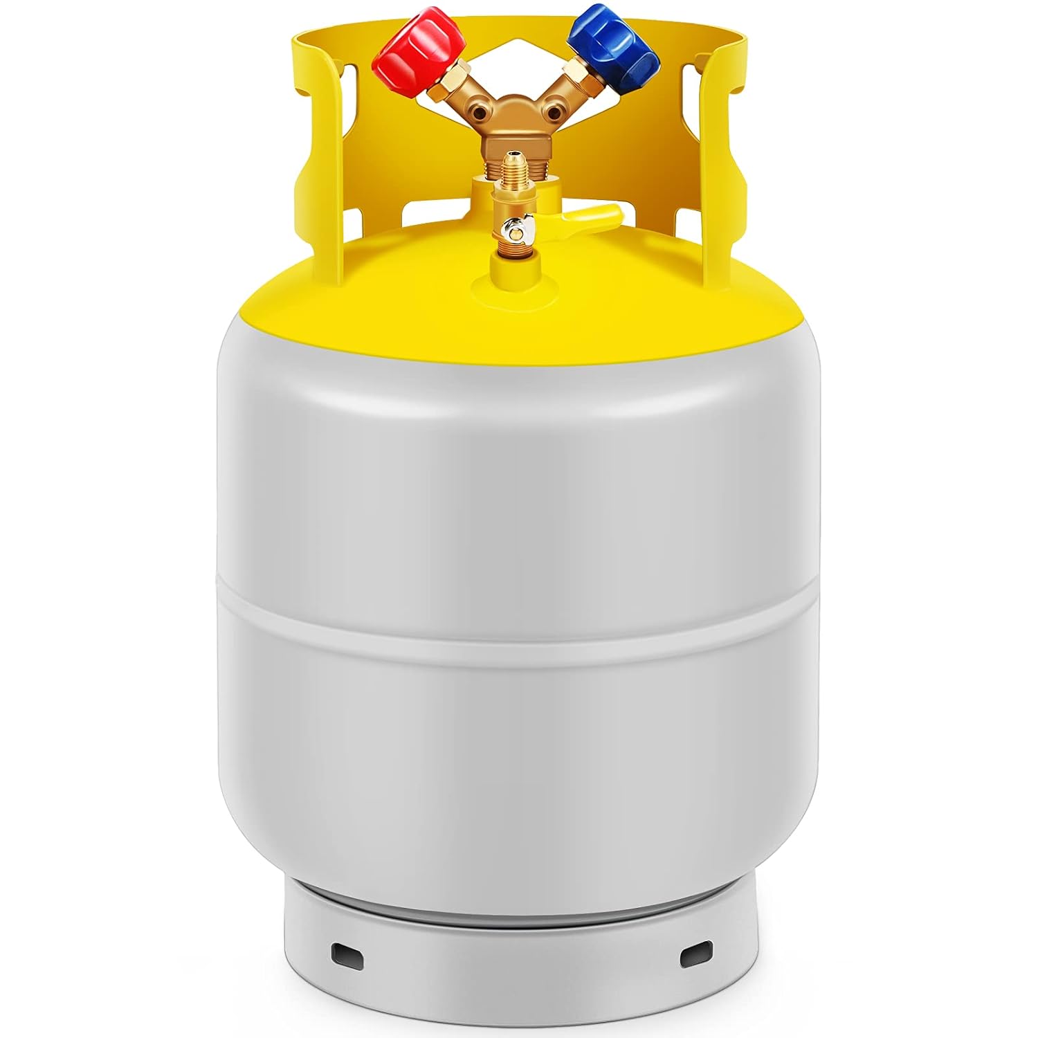 30 LB Capacity Refrigerant Recovery Tank with Double Valve Collar