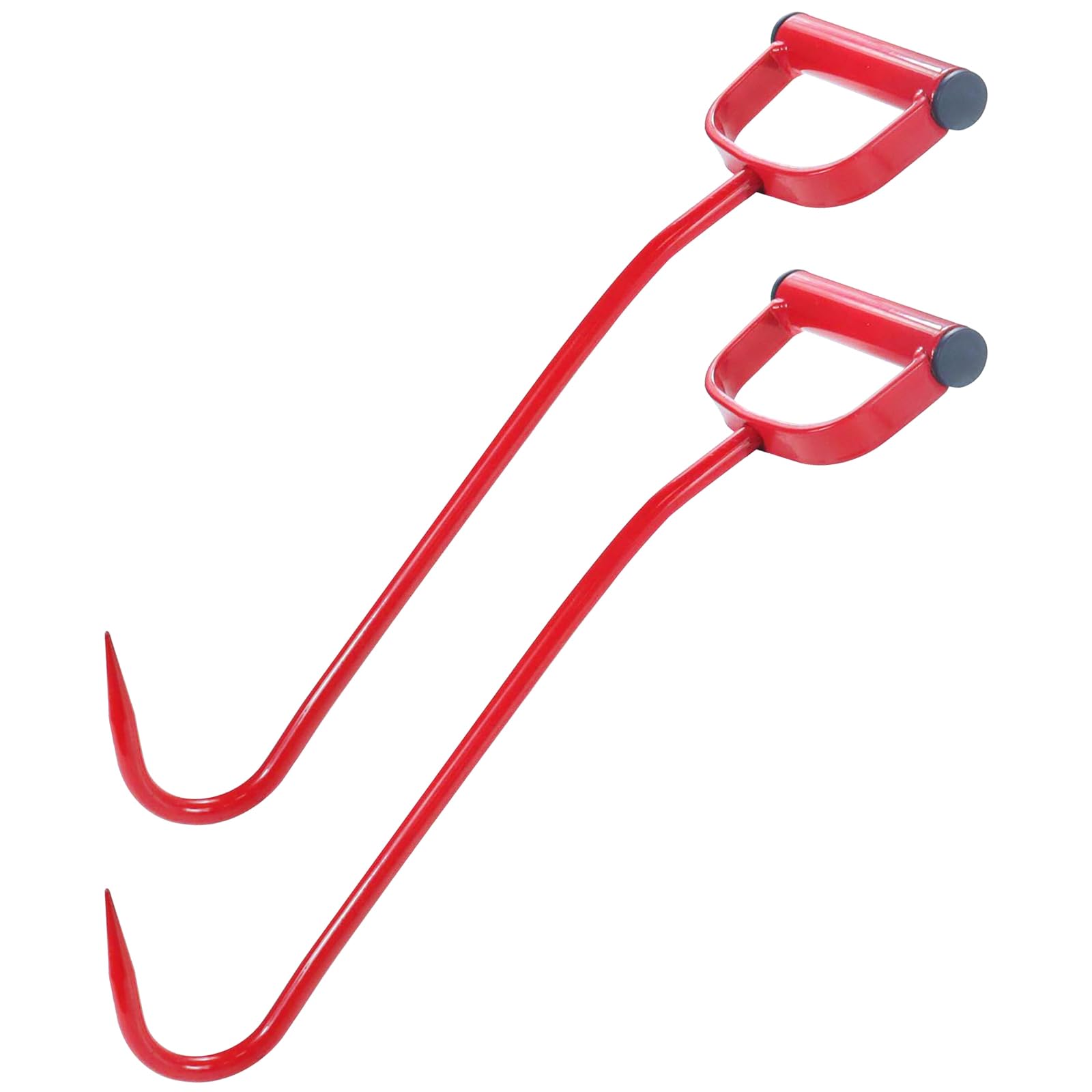 GUSUHAWK 2 Pack 17" Hay Hook Replaces 47010600, S47010600, Red, Made of Heavy Duty Metal, for Effortless Moving of Hay Bales