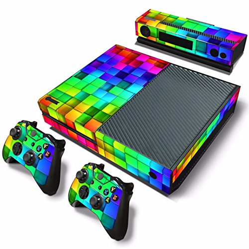 C-FUNN Autocollant De Peau De Vinyle De Modèle De Treillis pour Xbox Une Console Libre Décalque De Corps De Contrôleur
