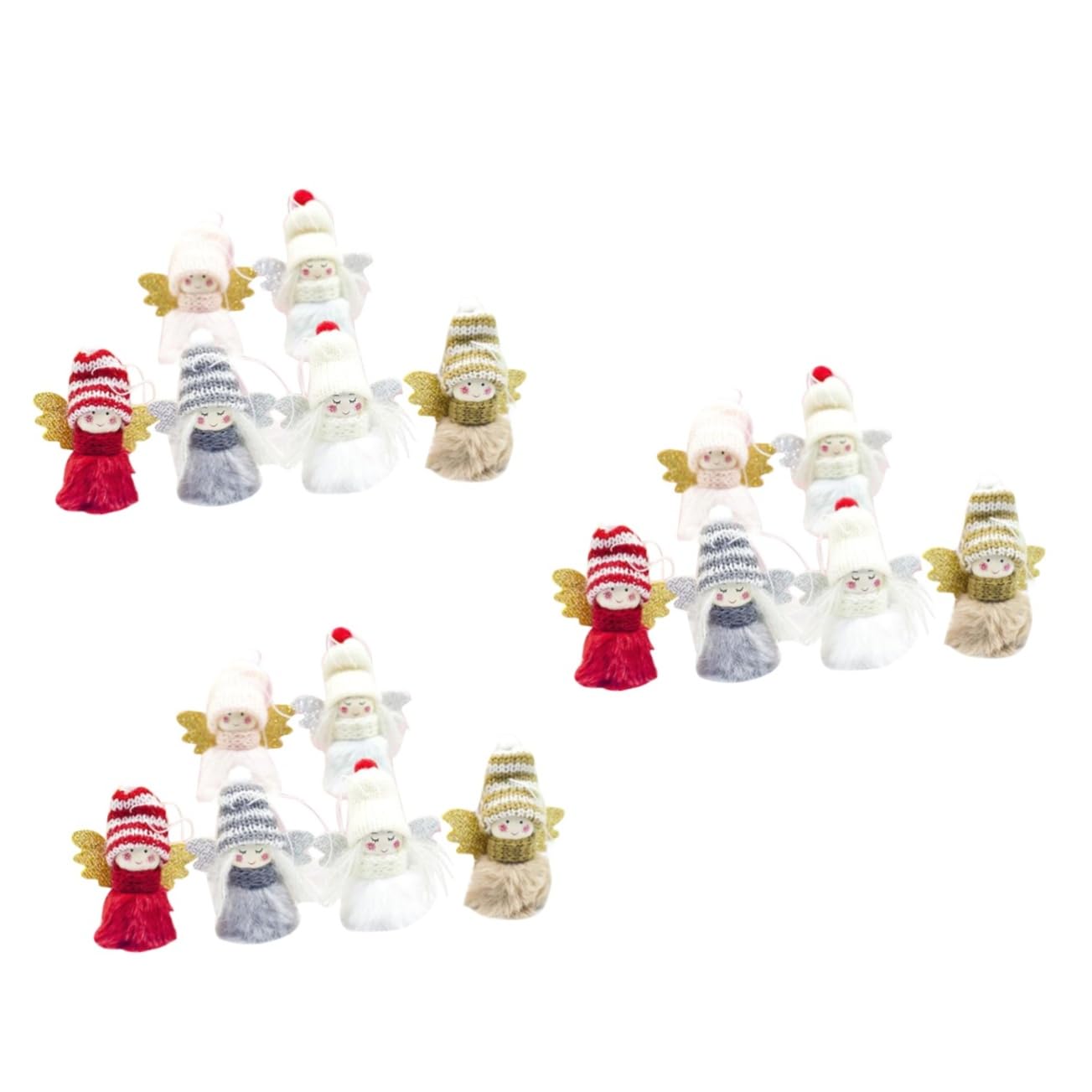 ABOOFAN 18 Pollici Ornamenti Appesi All'albero Di Natale Ciondolo Appeso in Legno Di Natale Artigianato Di Ornamenti Natalizi Fai Da Te Regalo Di Per Bambini Ornamento Ragazza