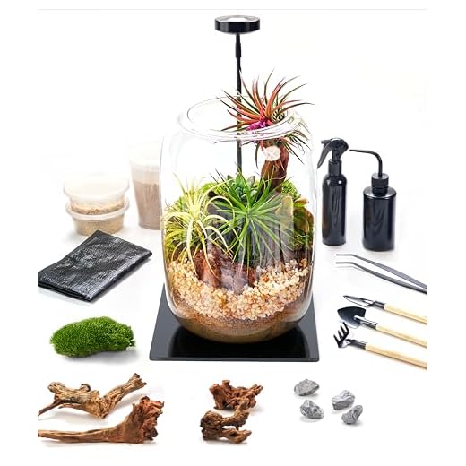 Complete Terrarium Kit with Grow Light