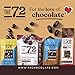The 72 Chocolate Collection 72% Dark Chocolate Peach Mango Baobab Fruit Bites | 3.2 oz Bag | Antioxidant Rich Snack | Gluten Free Non GMO Keto Friendly Treat